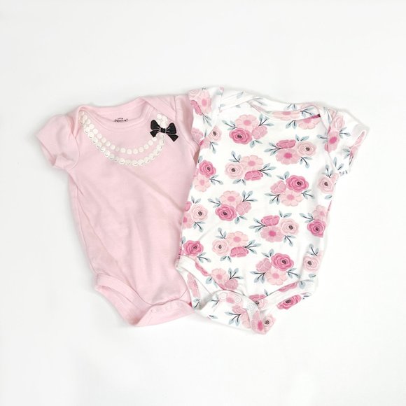Little Treasure's Short Sleeve Onesies - Picture 1 of 3